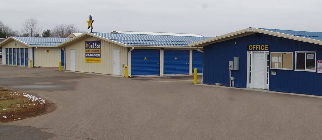 Front of the Gold Star Mini Storage office